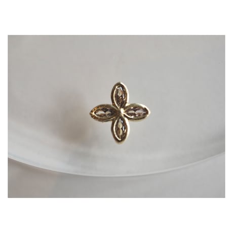 luxury zircon*monogram flower