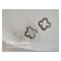 luxury zircon*frame flower（シルバー）