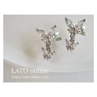 luxury zircon*swinging（バタフライシルバー）