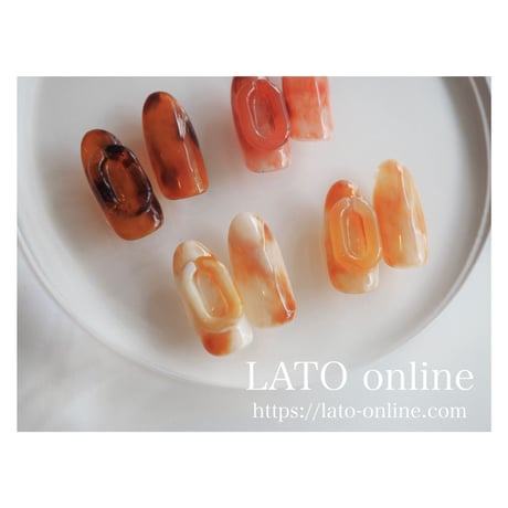 tortoiseshell clip（オレンジべっこう）