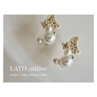 luxury zircon*moon pearl