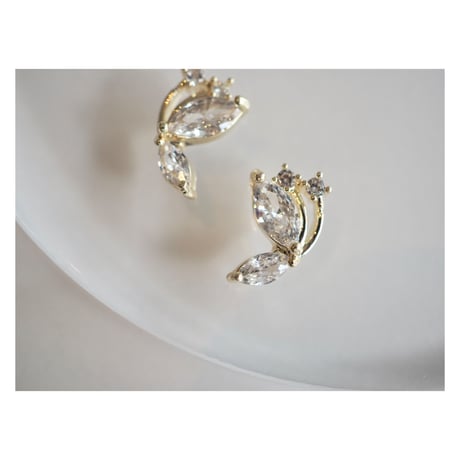 luxury zircon*diamond butterfly（ペア）
