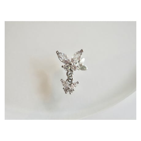 luxury zircon*swinging（バタフライシルバー）