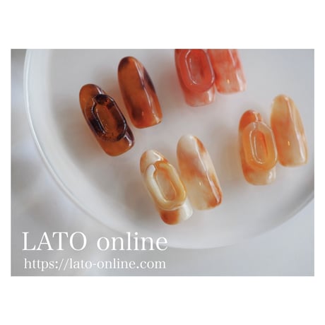 tortoiseshell clip（オレンジべっこう）
