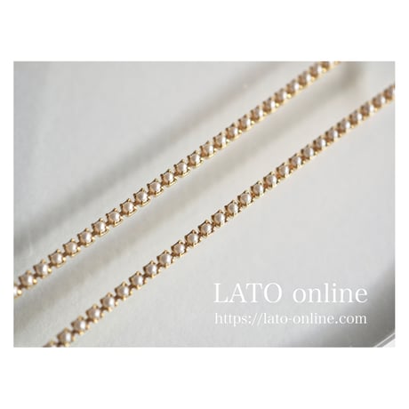 pearl chain（1.5×1.5ゴールド）