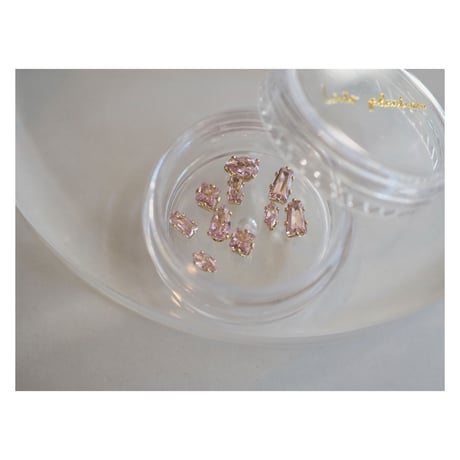 luxury zircon*jewelry box（ライトローズ）