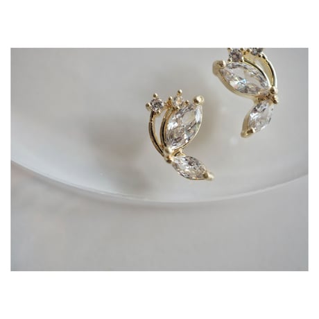 luxury zircon*diamond butterfly（ペア）