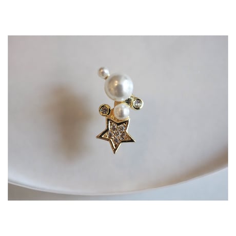luxury zircon*star pearl