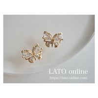 luxury zircon*diamond butterfly（ゴールド）