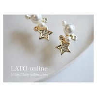 luxury zircon*star pearl