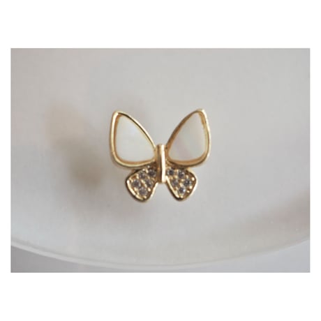 luxury zircon*shell butterfly