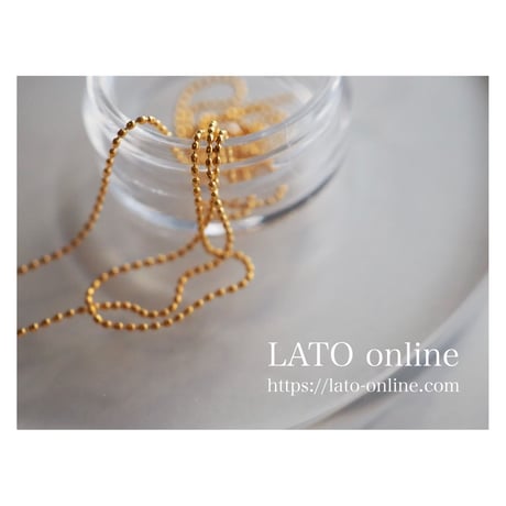 ball chain（ゴールド0.8㎜）