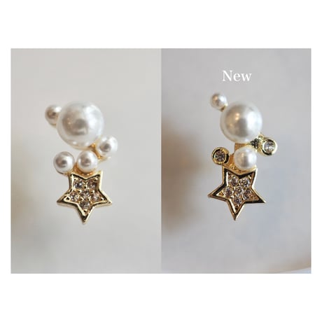 luxury zircon*star pearl