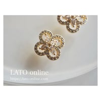 luxury zircon*clover diamond（ゴールド）