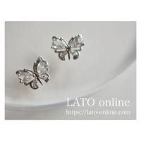 luxury zircon*diamond butterfly（シルバー）