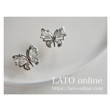 luxury zircon*diamond butterfly（シルバー）