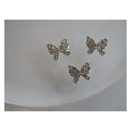 ribbon butterfly（ストーン×シルバー）