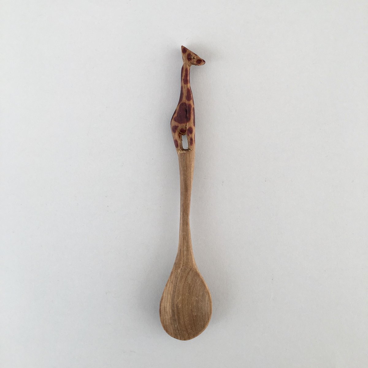 キリンさんの木製スプーン | AFRICAN ART MUSEUM SHOP