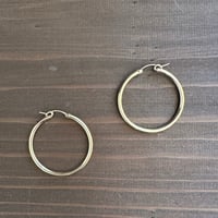 Basic hoop earrings 34mm