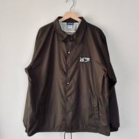 Logo Coach Jacket Brown