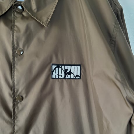 Logo Coach Jacket Brown