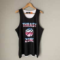 "THRASH" Reversible tank top