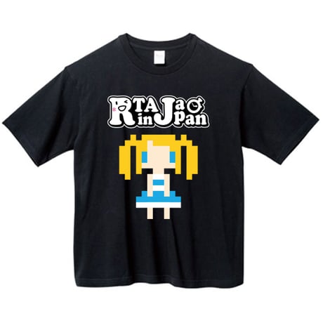 RTA in Japan公式ドットRTAちゃんビッグシルエットTシャツ