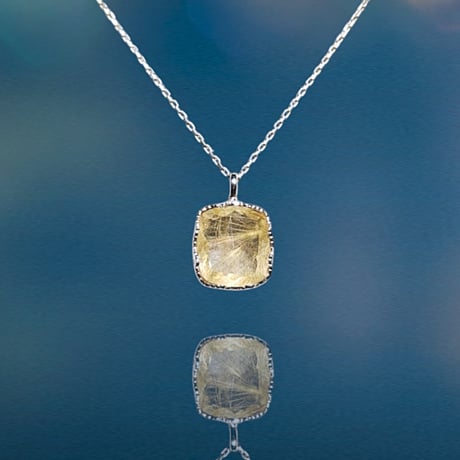 ルチルクォーツ シルバーネックレス