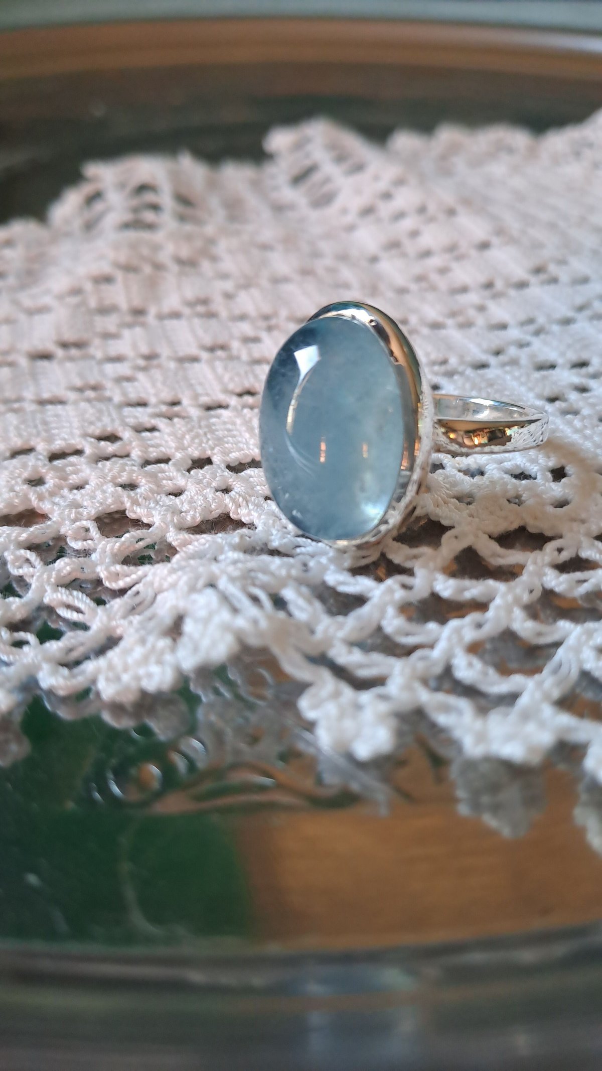 AQUA SILVER ブラック石付きリング指輪16号 AQUA SILVER SILVER(アクアシルバー) ブラックCZサイド