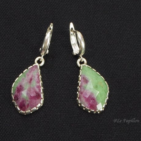 ナチュラルサファイア❤︎シルバーピアス