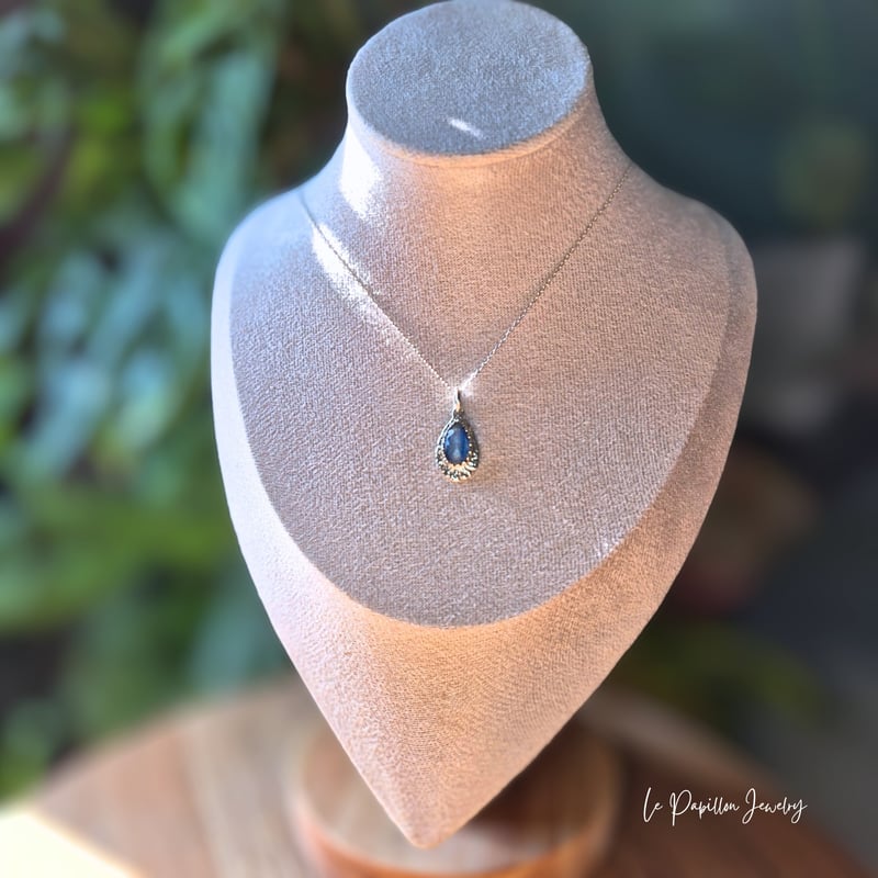 カイヤナイト　ネオンブルーアパタイト　カレンシルバー　ネックレス　※N36等 カイヤナイト ネオンブルーアパタイト カレンシルバー