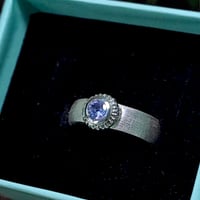 14.5号  大人色タンザナイト シルバーリング