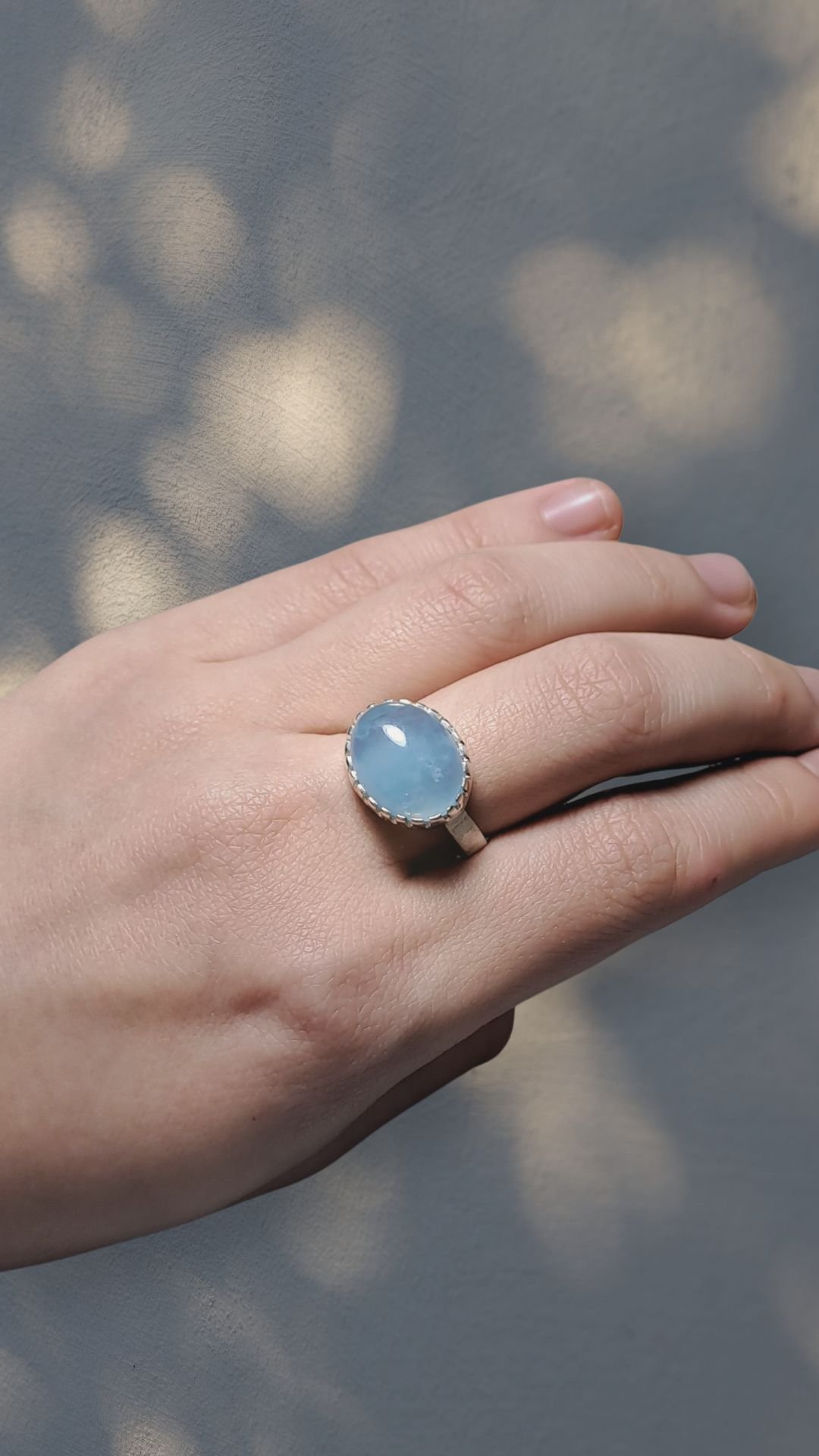14号 綺麗色アクアマリン シルバーリング | Le Papillon Jewelry 14号 綺麗色アクアマリン シルバーリング | Le Papillon Jewelry