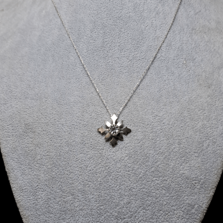Fleur ブルートパーズ シルバーネックレス