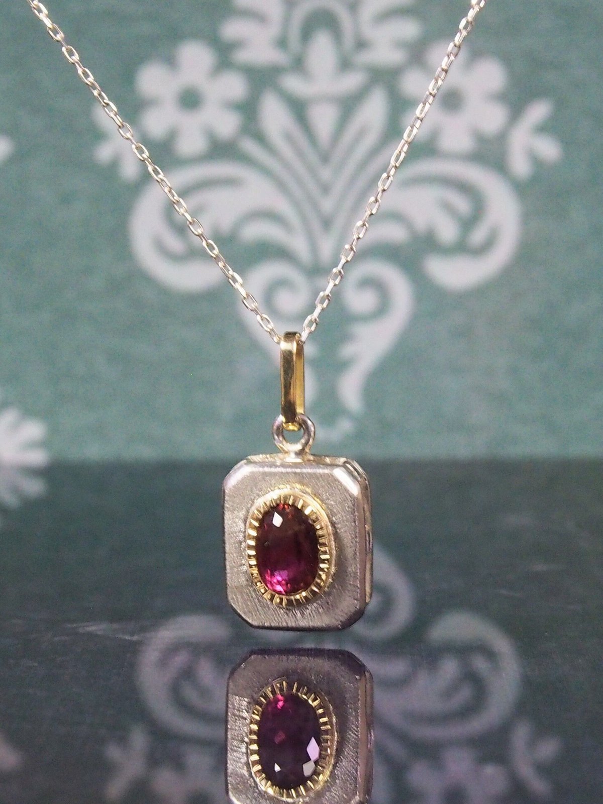 1.90ct 非加熱大きめピンクトルマリン K18&シルバーネックレス | Le 