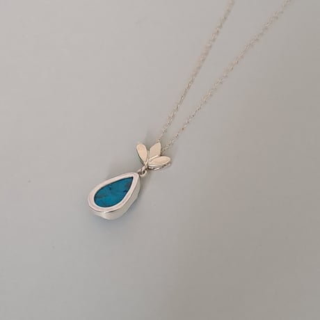 高品質Firuzeターコイズシルバーネックレス