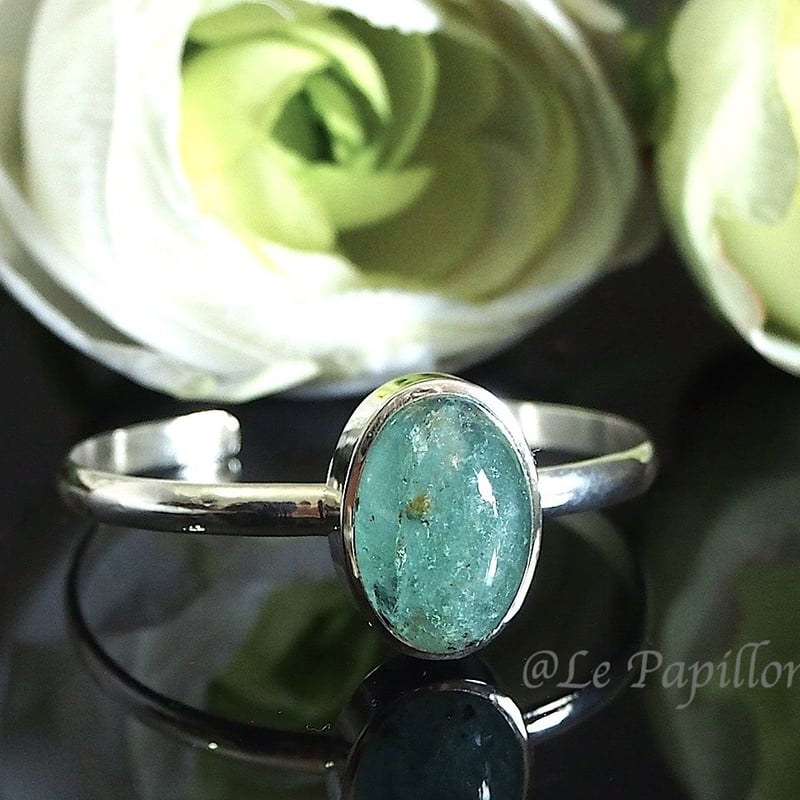 ⭐︎【天然】アクアマリン バングル 60.7g ⭐︎【天然】アクアマリン バングル 60.7mm 希少仕様アクアマリン