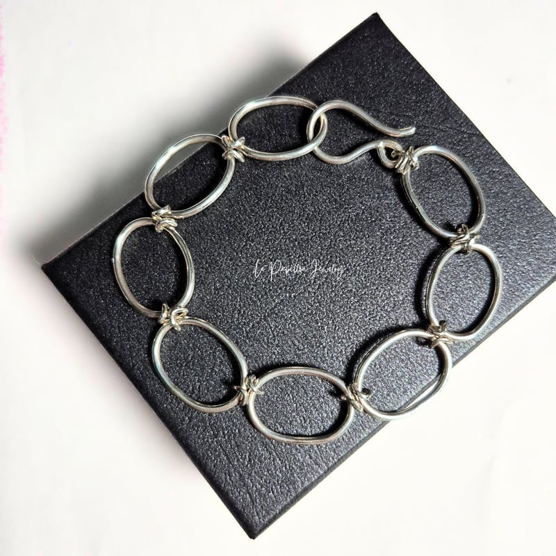 silver950 925 brass インフィニティ チェーン ブレスレット Infini シルバーチェーンブレスレット | Le Papillon Jewelry