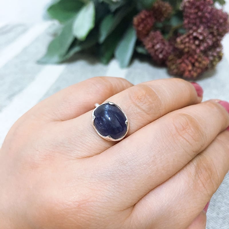 10号キャッツアイ効果タンザナイトSVリング | Le Papillon Jewelry