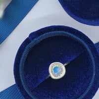 15号　オーストラリアオパール　シルバーリング