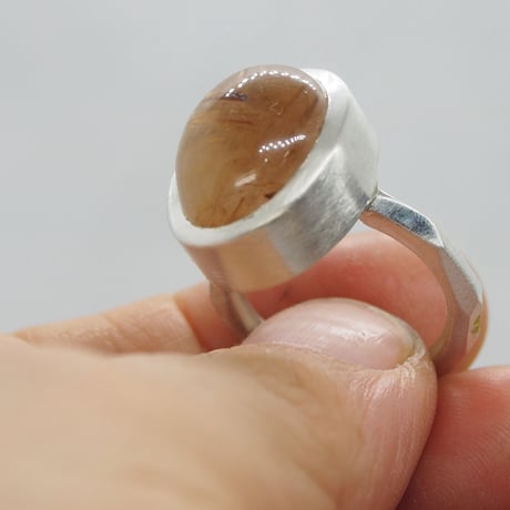 10号　優しげなルチルクォーツSVリング