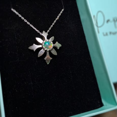 Fleur プレシャスオパール シルバーネックレス