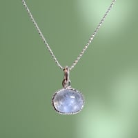 高品質デュモルチェライトインクォーツ シルバーネックレス