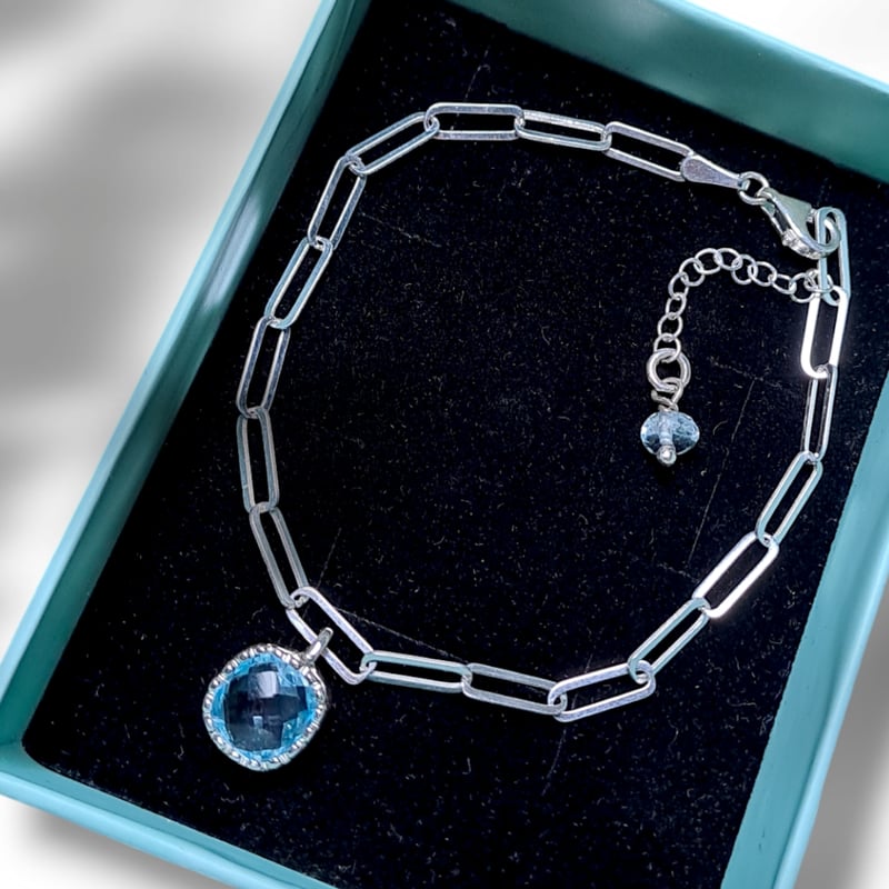 アメジスト&トパーズシルバーブレスレット アメジスト&トパーズシルバーブレスレット