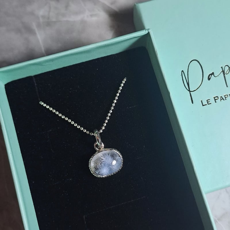 高品質デュモルチェライトインクォーツ シルバーネックレス | Le