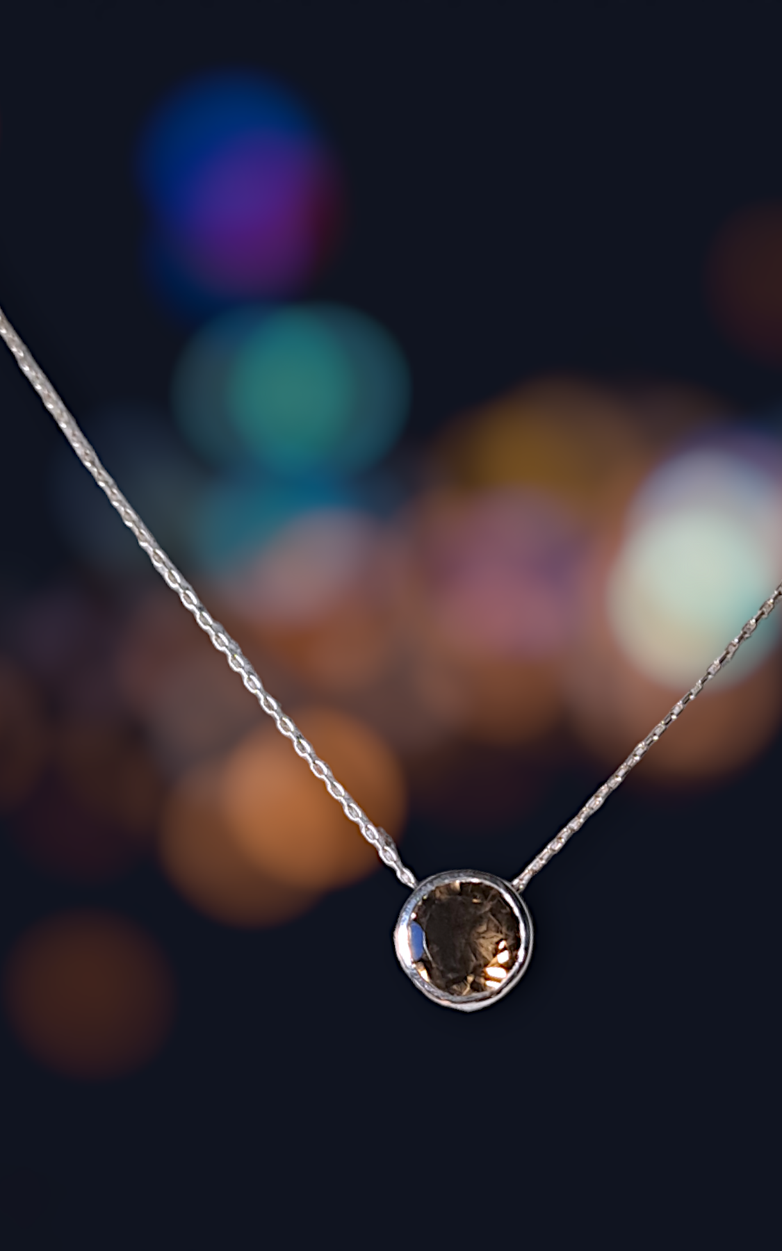 She is mono シルバー　クロス　ネックレス　スモーキークォーツ She is mono シルバー クロス ネックレス スモーキークォーツ