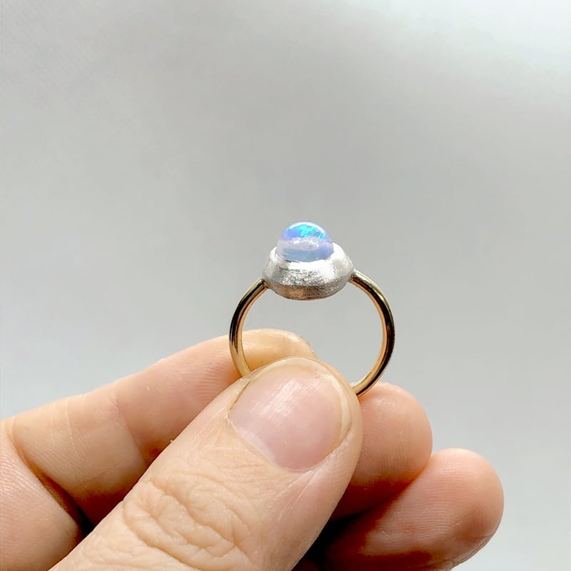 オパール 手作天然石リング✨️ウォーターオパール✨️Sv925製 オパール 手作天然石リング✨️ウォーターオパール✨️Sv925製