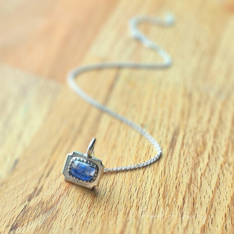 カイヤナイト　ネオンブルーアパタイト　カレンシルバー　ネックレス　※N36等 カイヤナイト ネオンブルーアパタイト カレンシルバー