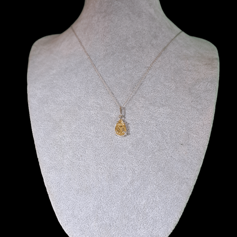 上質輝くルチルクォーツ シルバーネックレス | Le Papillon Jewelry
