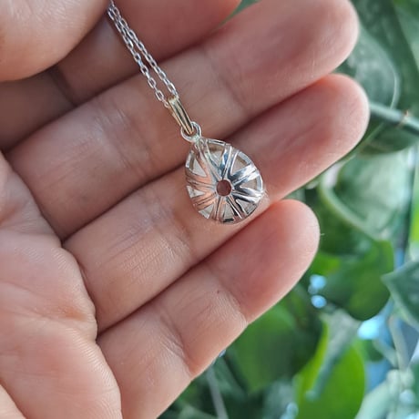 1.20ct 艶やかピンクトルマリン K18&シルバーネックレス